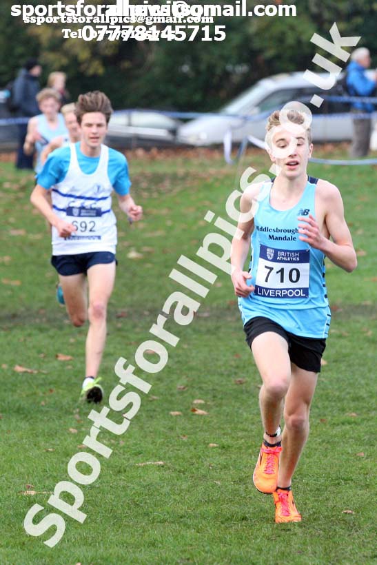 Mens under-17 British Athletics Liverpool Cross Challenge, Sefton Park, Liverpool. Photo:  David T. Hewitson/Sports for All Pics